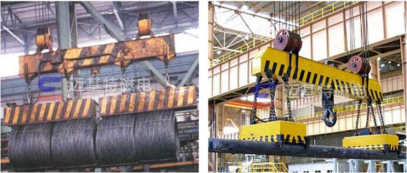 MW03系列吊運鋼坯、板坯用和翻轉(zhuǎn)板坯用起重電磁鐵